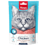 Wanpy Chicken Jerky & Codfish Hearts cat treats 80g