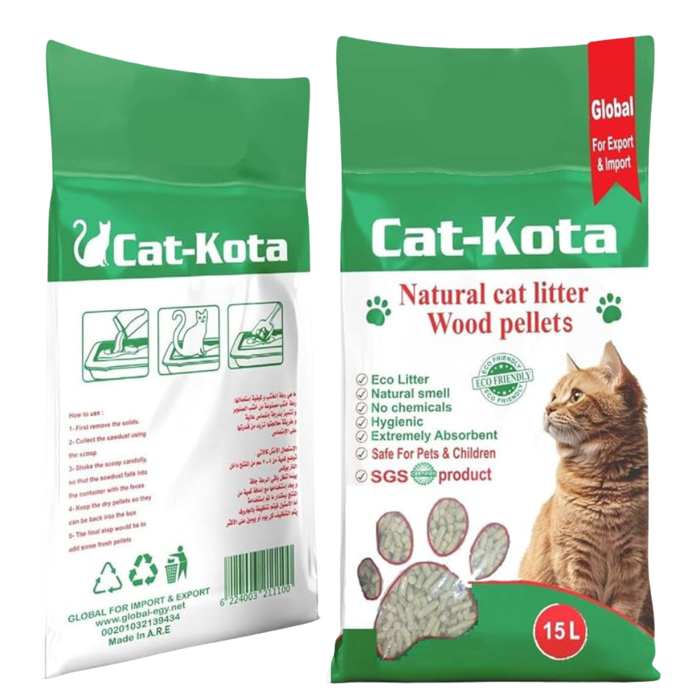 shopify_asset_1000x1000px_-2026-02-16T233933817.png Cat-Kota Natural Wood Pellet Cat Litter, Organic, 15 kg - Image 1