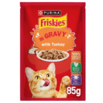 Friskies Turkey Chunks in Gravy Wet Cat Food Pouch 85g