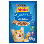 Friskies Salmon Chunks in Gravy Wet Cat Food Pouch 85g