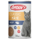 Groovy Wet Food For Cats Classic pate beef 400g