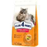 Club 4 Paws Dry Food For Adult Cat Premium Hairball Control With Chicken 2 Kg