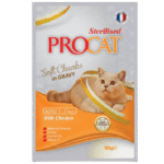 Procat Wet Food For Adult Cat Sterilised With Chicken Soft Chunks In Gravy100 g