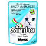 Simba Chunkies With Trout And Cod Fish For Cats 100 G