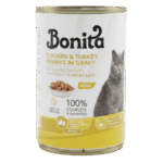 Bonita Wet Food Chicken & Turkey Chunks In Gravy 400 G