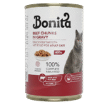 Bonita Wet Food Beef Chunks In Gravy 400 G