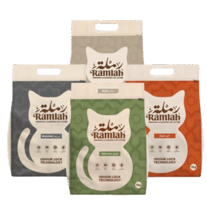 4x Ramlah Premium Cat Litter Unscented, Aloe Vera, Musk & Oud scented 5 Kg ≈ 6 L - Image 1