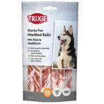 Trixie Treat For Dog Denta Fun Marbled Rolls Beef & White Fish 70 G