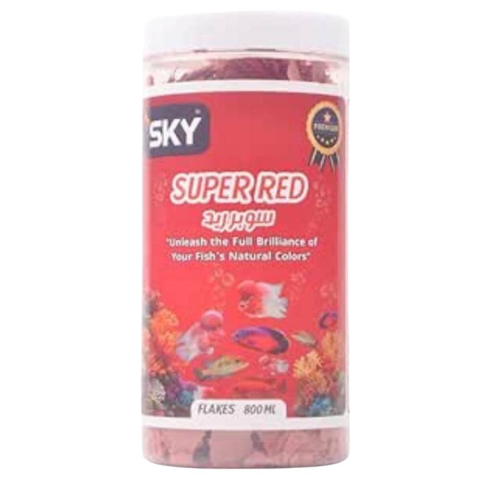 shopify_asset_3_4c39a290-4b31-40aa-ab7f-f5622a3954d8.png sky super red flakes fish 800 ml - Image 1
