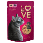 My Love Wet Food For Adult Cat With Rabbit & Turkey In Gravy 85g