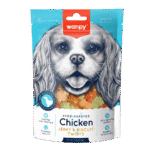Wanpy Treat For Adult Dog Chicken Jerky & Biscuit Twists 100 g
