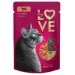 My Love Wet Food For Adult Cat With Beef In Gravy 85g