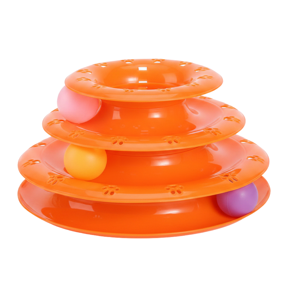 shopify_asset_87a62c51-2814-4f82-9919-eb680800a016.png Cat Toy 3 Floor with 3 Balls - Image 1
