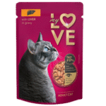 My Love Wet Food For Adult Cat With Liver In Gravy 85g