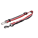 Naomi Black and Red Dog Leash For Car Seat Belt
