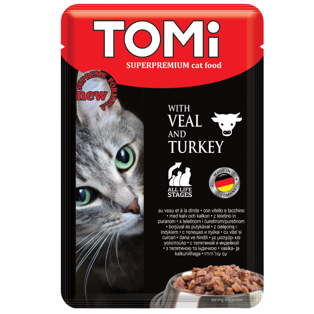 shopify_asset_98_f1a47744-abeb-4152-88bf-fe69e4824990.png Tomi with Veal & Turkey Cat Wetfood (100G) - Image 1