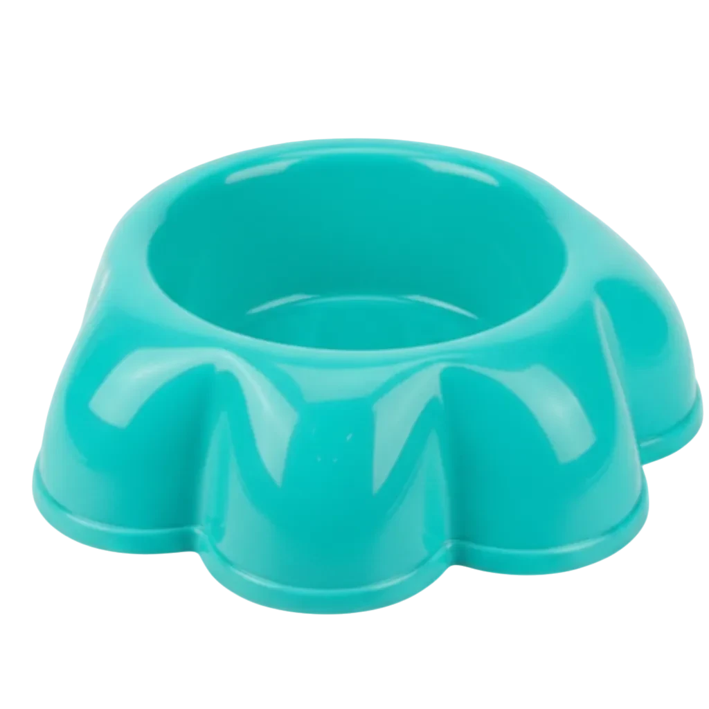 turquoise-pet-bowl-white-background_33e0199c-ce4a-4714-b451-b7218f269df1.png Paw Design Pet Feeding Bowl - Image 1