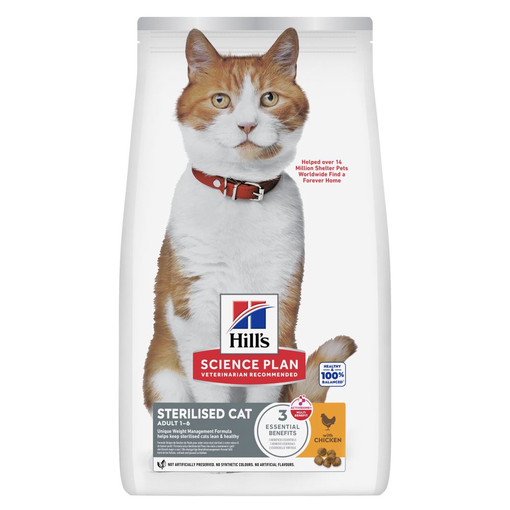 x6DK6oi477m330IZszhjo.png Hill's Science Plan Sterilised Adult Cat Food with Chicken - Image 1