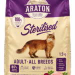 ARATON Sterilised Adult Dry Cat Food – 1.5kg