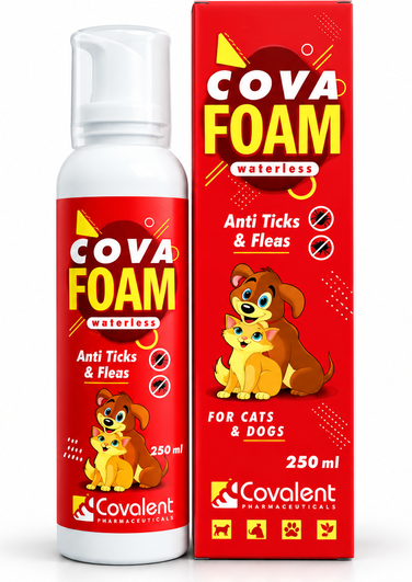 cova-foam-waterless-ticks-fleas-250ml-376x531 Cova Foam Anti Ticks 250ml - Image 1