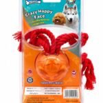 Soleil Crazy Happy Face Rope Hair Dog Toy