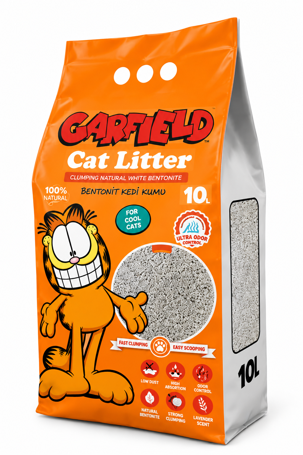 garfield-cat-litter-10L-orange GARFIELD CAT LITTER MARSEILLE SOAP 10L - Image 1