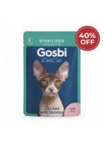 Gosbi Delicat Loaf Wet Food with Chicken and Shrimp for Sterilized Cats 70 gr