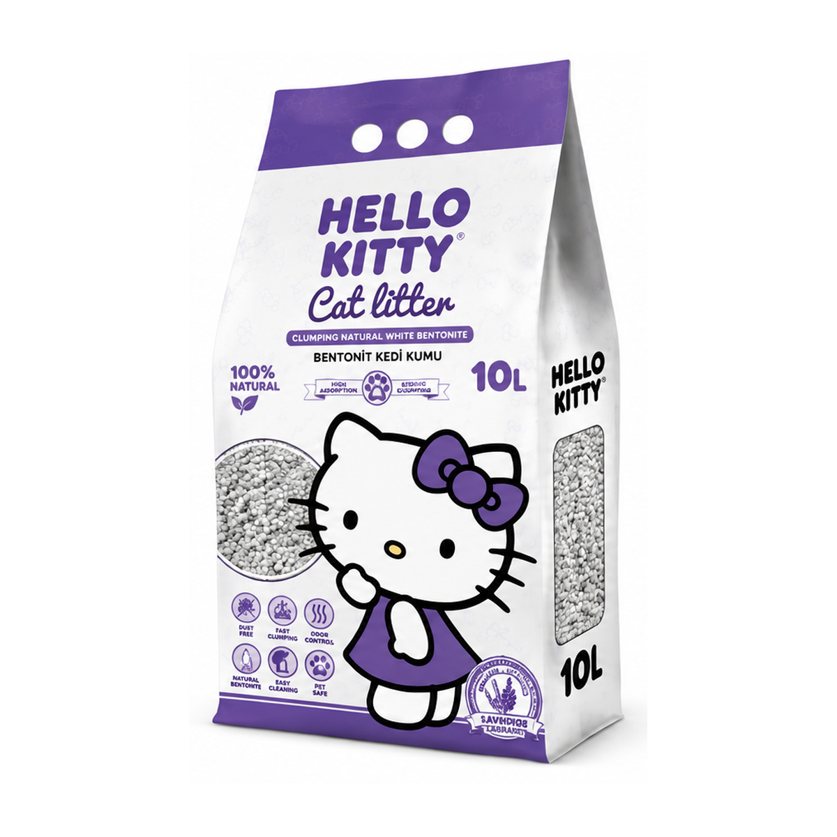 hello-kitty-cat-litter-10L-lavender HELLO KITTY CAT LITT LAVENDER 10L - Image 1