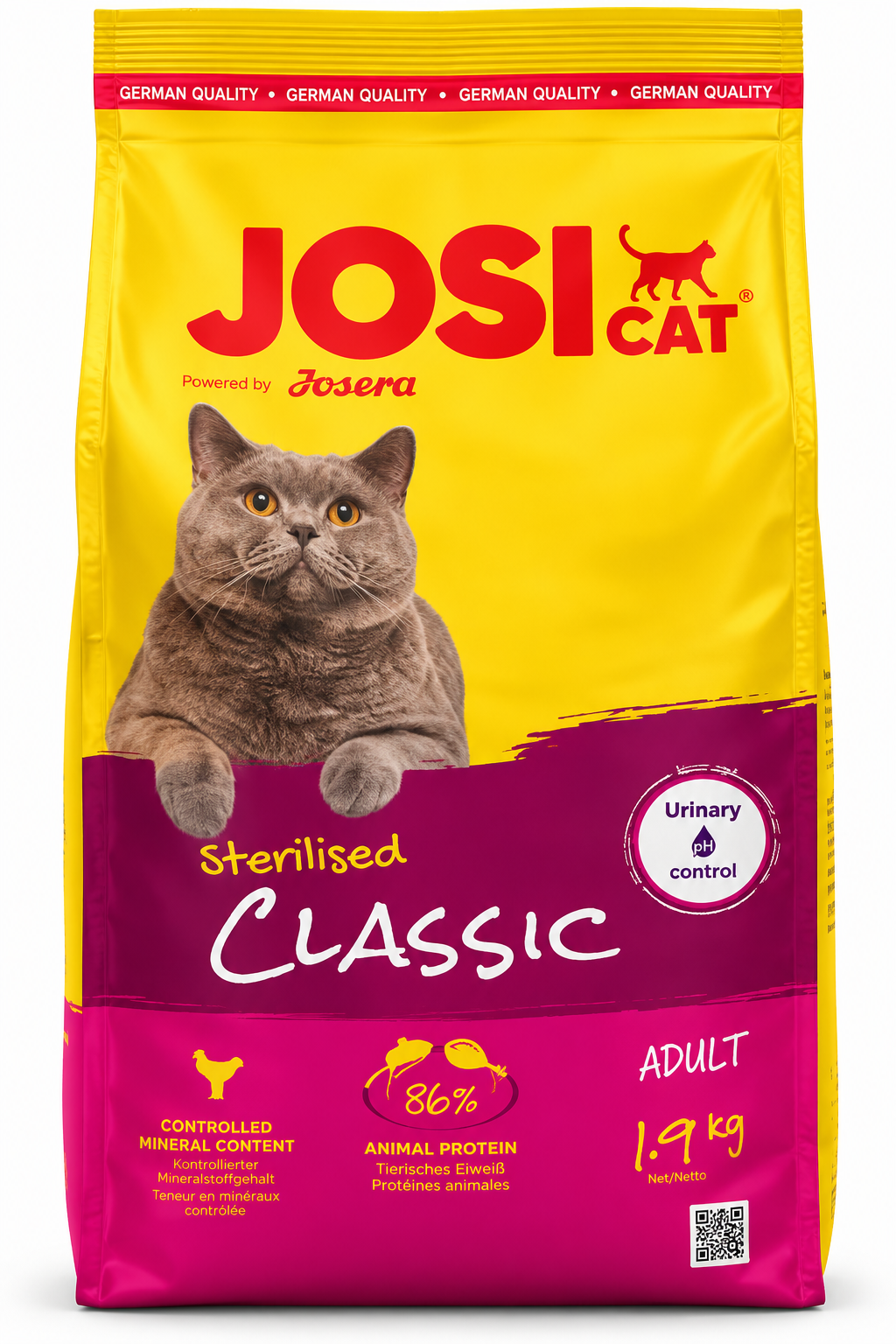 josicat-sterilised-classic JosiCat Sterilised Classic Dry Cat Food – 1.9kg - Image 1