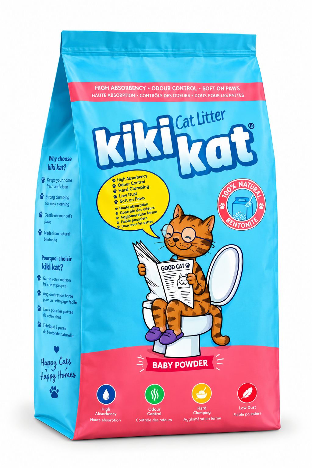 kiki-kat-baby-powder Kiki Kat Cat Litter Baby Powder 10l - Image 1