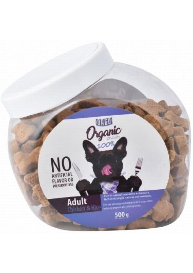 Orgo Biscuits For Adult Dogs With Chicken And Rice 500G