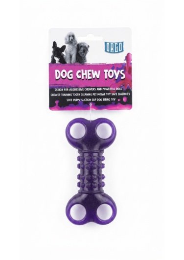 Orgo Durable Molar Cleaning Dog Chew Toy Purple