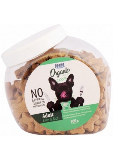 Orgo Organic Biscuits For Dogs With Liver And Rice 500 Grams