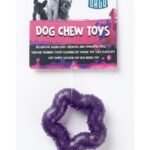 Orgo Rubber Ring Chew Toy for Dogs Purple