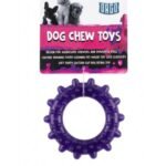 Orgo Spiky Ring Dog Chew Toy for Dental Care Purple
