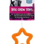 Orgo Star Shaped Dog Chew Toy for Dental Cleaning Orange