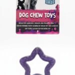 Orgo Star Shaped Dog Chew Toy for Dental Cleaning Purple