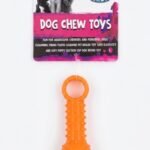 Orgo Textured Rubber Chew Toy for Dogs Orange