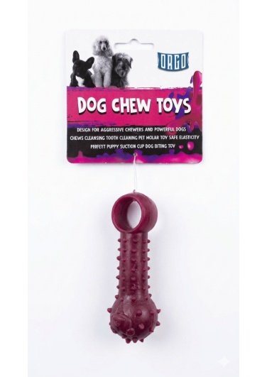Orgo Textured Rubber Chew Toy for Dogs Purple