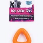 Orgo Triangle Durable Dog Molar Chew Toy Orange