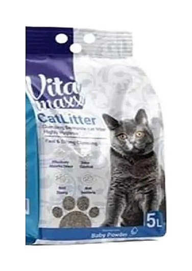 Vita Maxx Clumping Cat Litter Baby Powder 5L