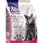 Vita Maxx Clumping Cat Litter with Antibacterial Bentonite & Lavender Scent 20L
