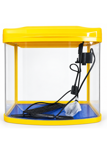 yellow-aquarium-376x531 FISH TANK 30 CM - Image 1